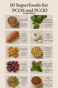 10 Superfoods for PCOS and PCOD: Heal Hormones Naturally